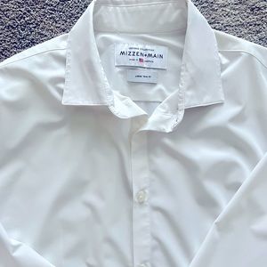 Mizzen + Main Men’s Dress Shirt Size Large Trim Fit